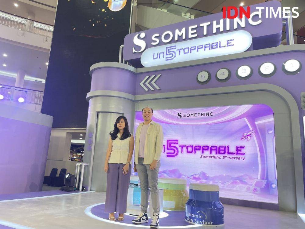 Somethinc 5th Anniversary Un5toppable, pada Kamis (30/5/24) lalu di Mall Kelapa Gading, Jakarta Utara. (IDN Times/Dina Fadillah Salma)