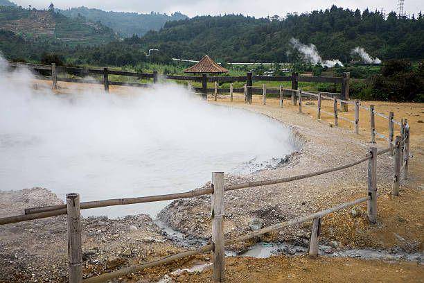 Kawah Sikidang tempat wisata di Dieng