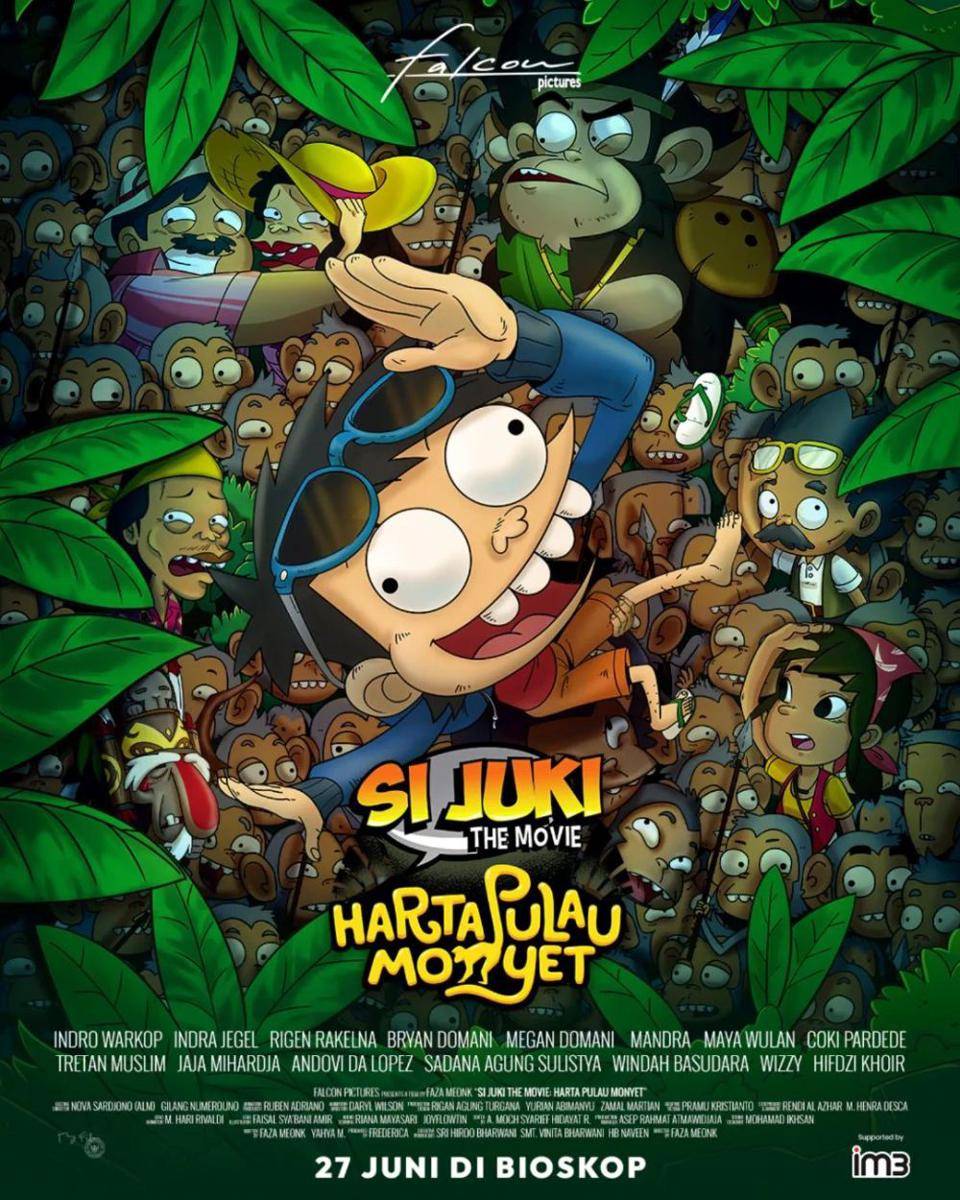 Poster film Si Juki The Movie: Harta Pulau Monyet (dok. Falcon Pictures/Si Juki The Movie: Harta Pulau Monyet)