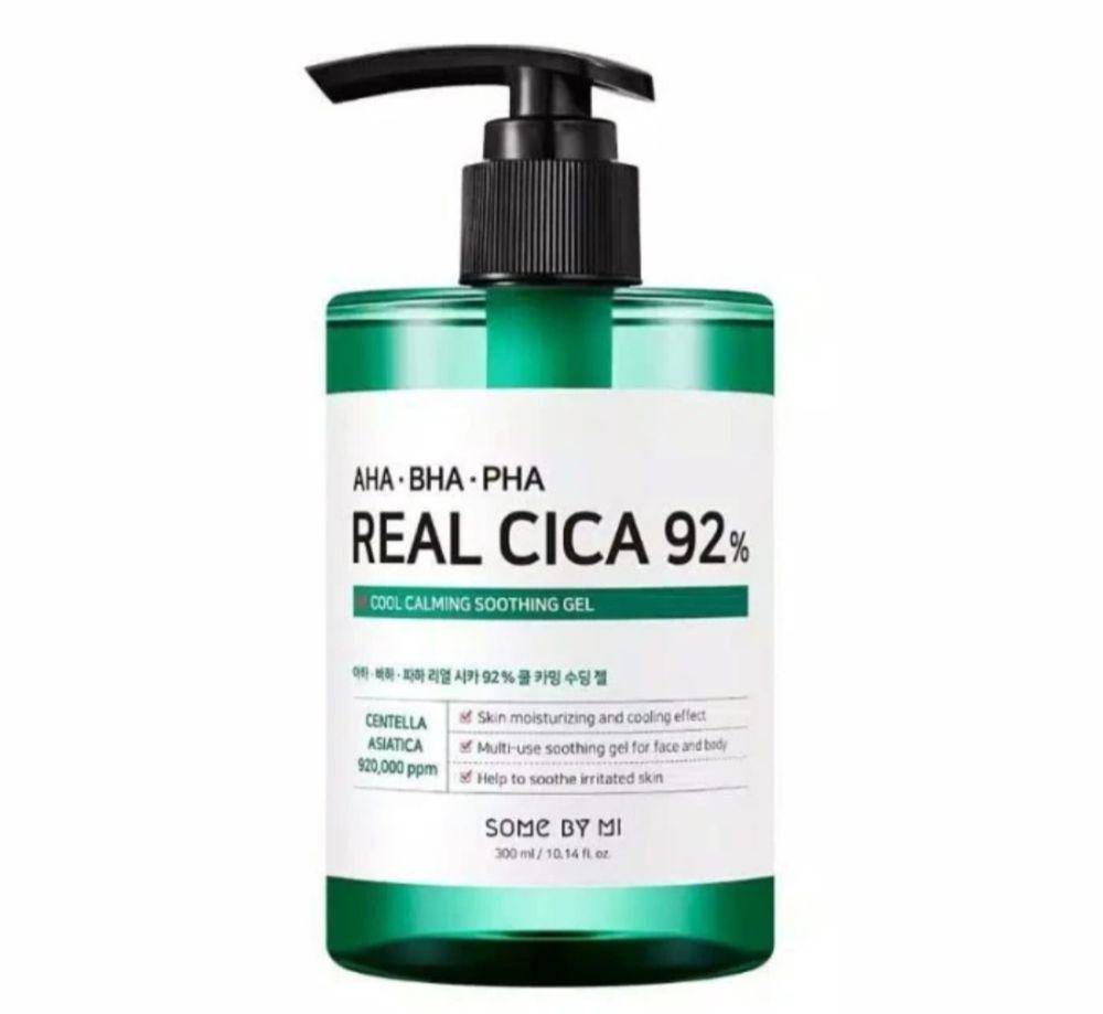 Some By Mi AHA BHA PHA Real Cica 92% Cool Calming Soothing Gel (tokopedia.com/etudehousee77)