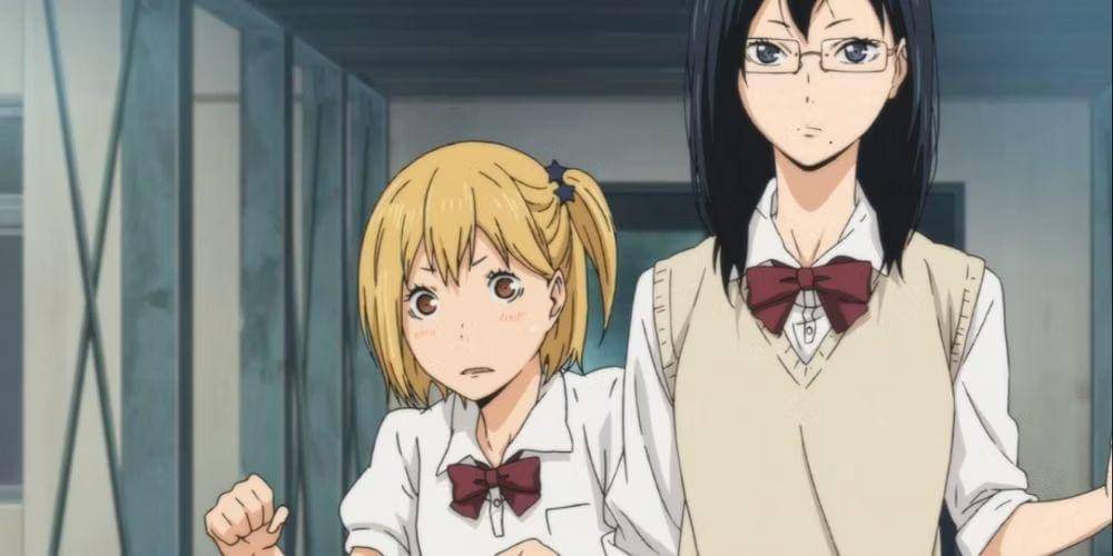 Hitoka Yachi dan Kiyoko Shimizu karakter Haikyuu!! (dok. Production I.G/Haikyuu!!)