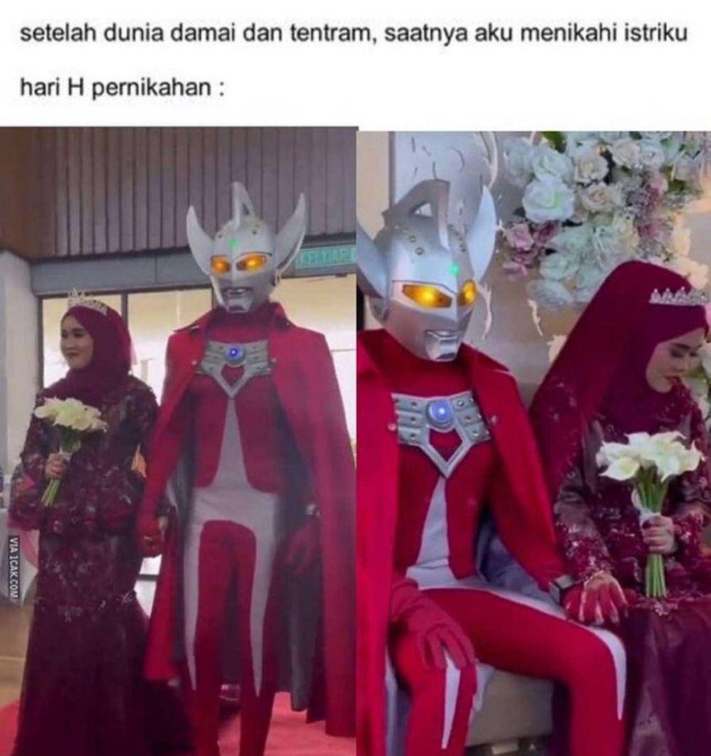 meme cowok pengen jadi Ultraman (instagram.com/onecak)