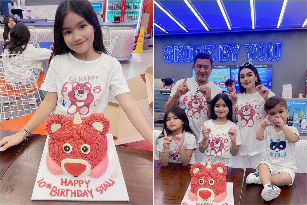 10 Potret Ultah Ke-10 Putri Pertama Nourah Sheivirah dan Teuku Rafly