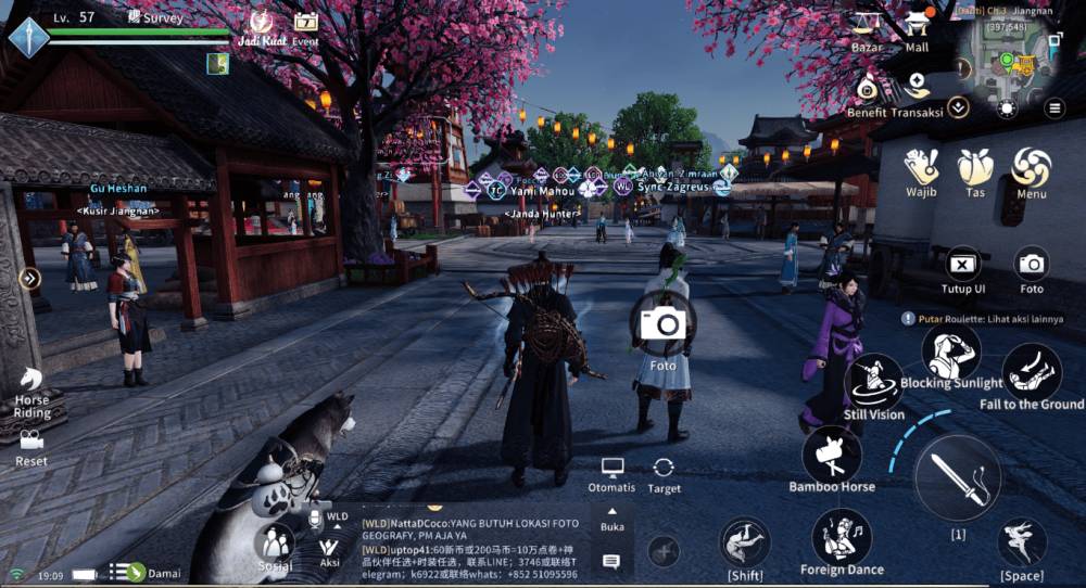 tempat wisata Bulan Maret di Jiangnan (dok. VNGGames International/Moonlight Blade M)