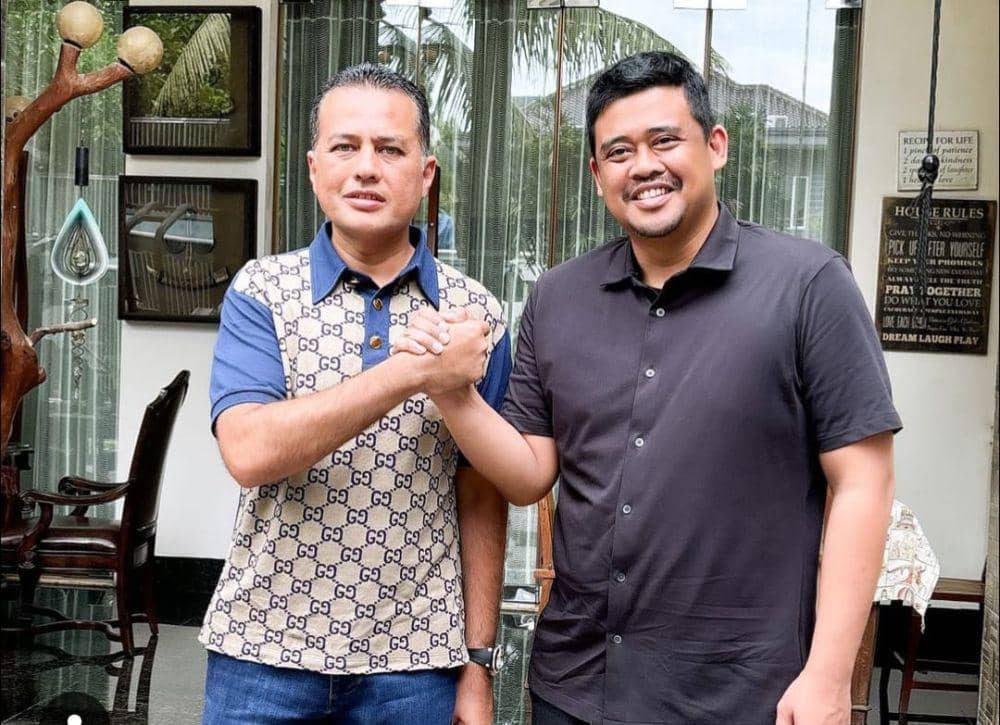 Musa Rajekshah dan Bobby Nasution saat bertemu kemarin (instagram/bobbynst)