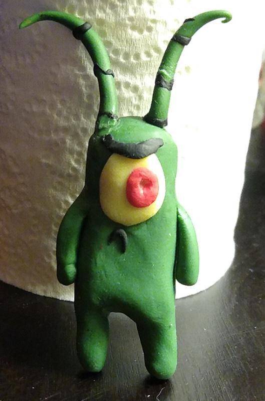 potret karya buatan tangan tema Plankton (reddit.com/r/spongebob)