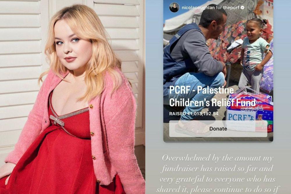 Nicola Coughlan Kumpulkan Donasi  27 Miliar Lebih untuk Palestina