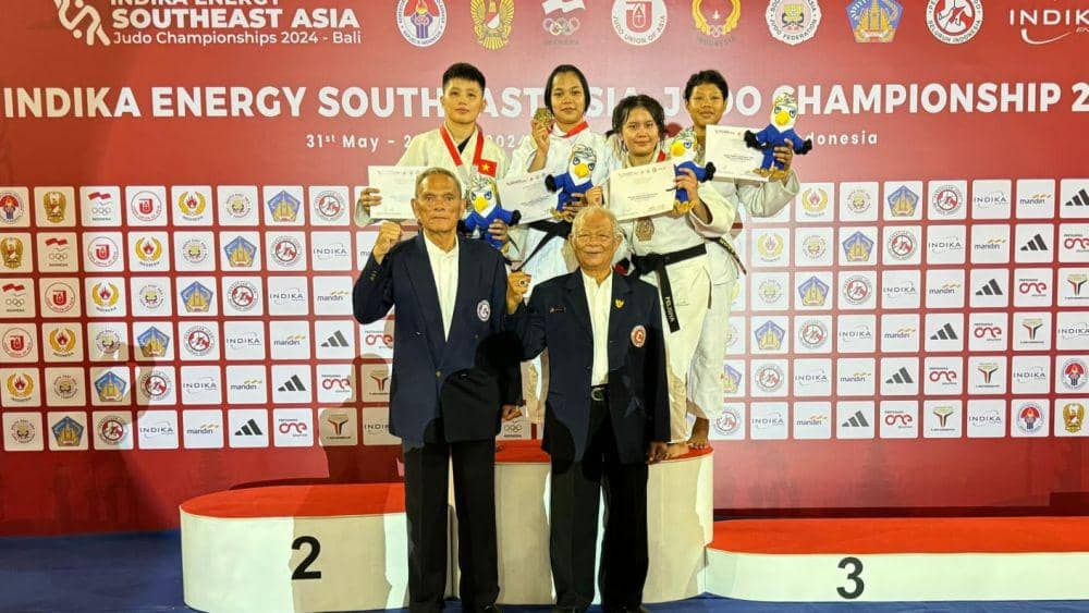 Nanda Banurea meraih emas kategori junior Southeast Judo Championship di Bali (dok.PJSI Sumut)