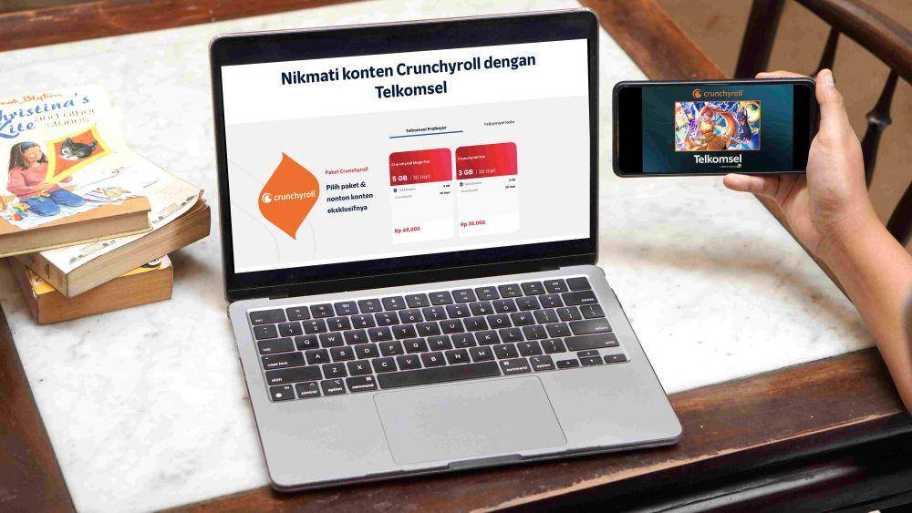 Paket Bundling Telkomsel dan Crunchyroll (dok. Telkomsel)