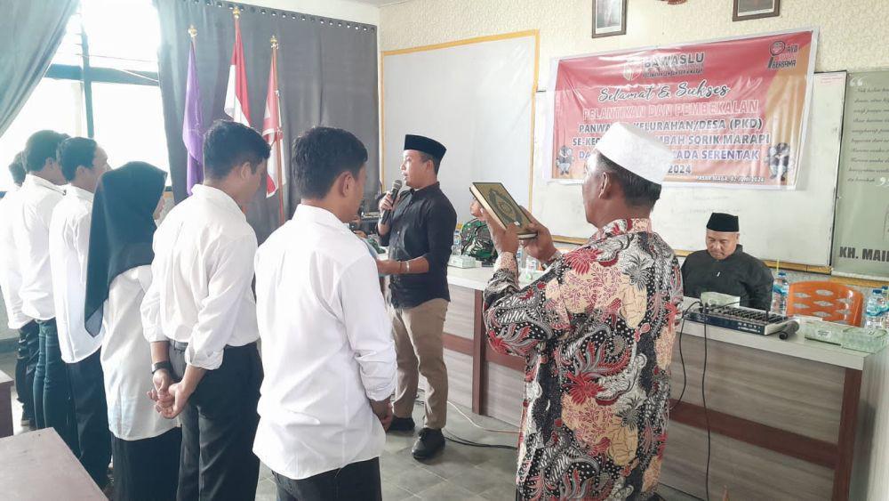 Bawaslu Madina Lantik 375 PKD Pilkada, 29 Desa Belum Miliki PKD