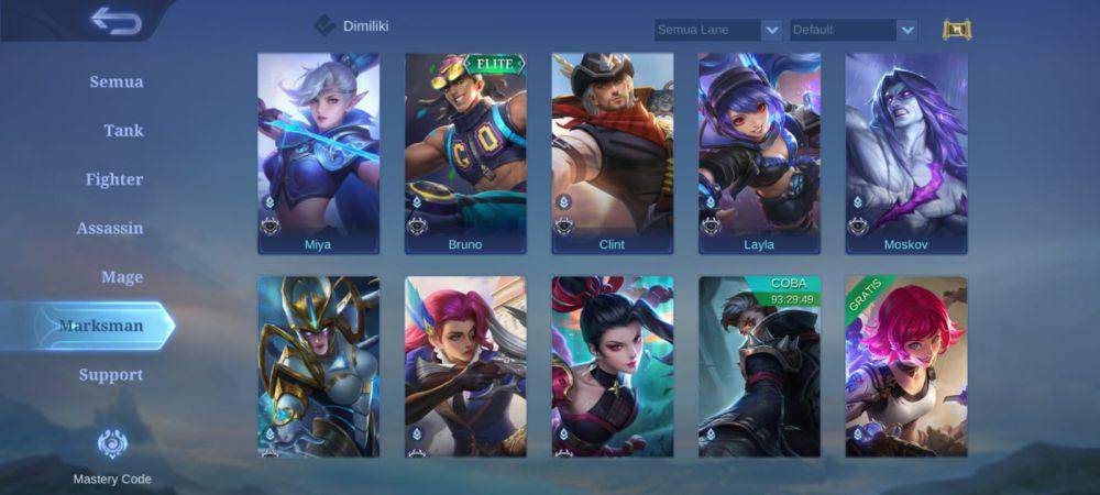 hero marksman di Mobile Legends (dok. Moonton/Mobile Legends: Bang Bang)