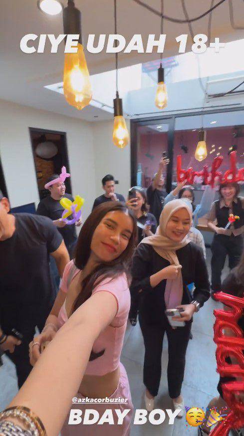 ulang tahun Azka Corbuzier (Instagram.com/sabrinachairunnisa_)