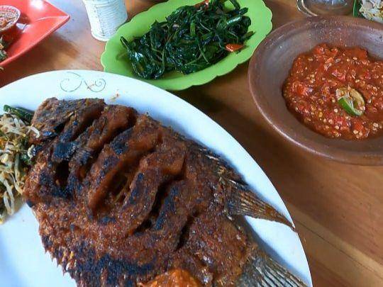 Gurame bakar. (Instagram.com/nganjukculinary)