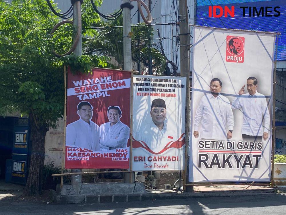 Baliho Kaesang-Hendy Mulai Bertebaran di Surabaya