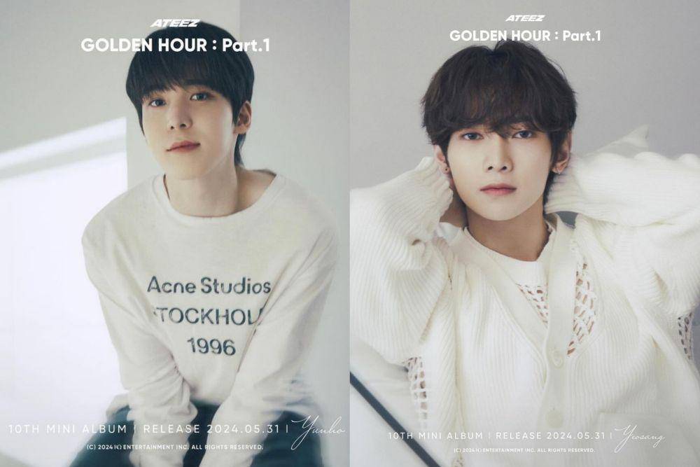 potret Yunho dan Yeosang ATEEZ di 10th mini album GOLDEN HOUR : Part.1 (instagram.com/ateez_official_)
