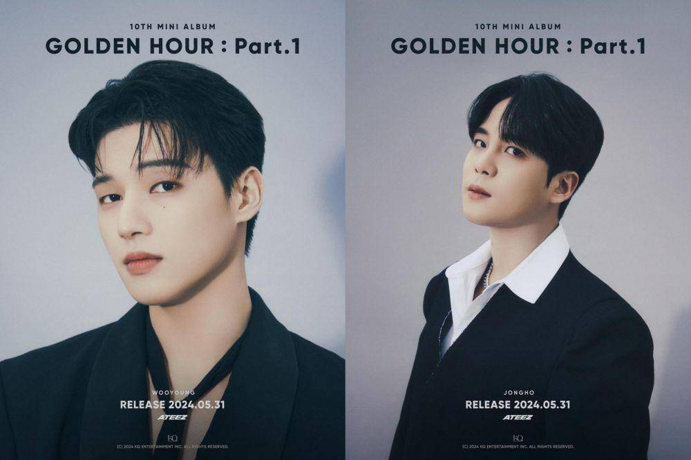 potret Wooyoung dan Jongho ATEEZ di 10th mini album GOLDEN HOUR : Part.1 (instagram.com/ateez_official_)