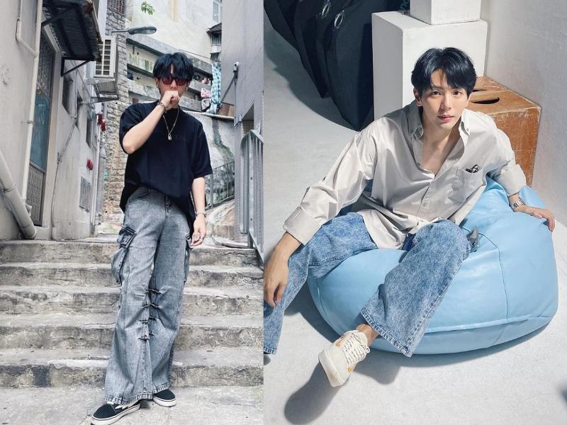 7 Inspirasi OOTD Celana Jeans ala Up Poompat, Simpel dan Stylish!