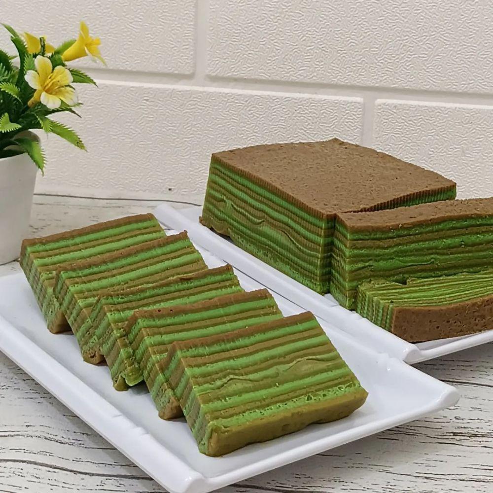 Resep Kue Lapis India Pandan Gula Merah untuk Suguhan Spesial