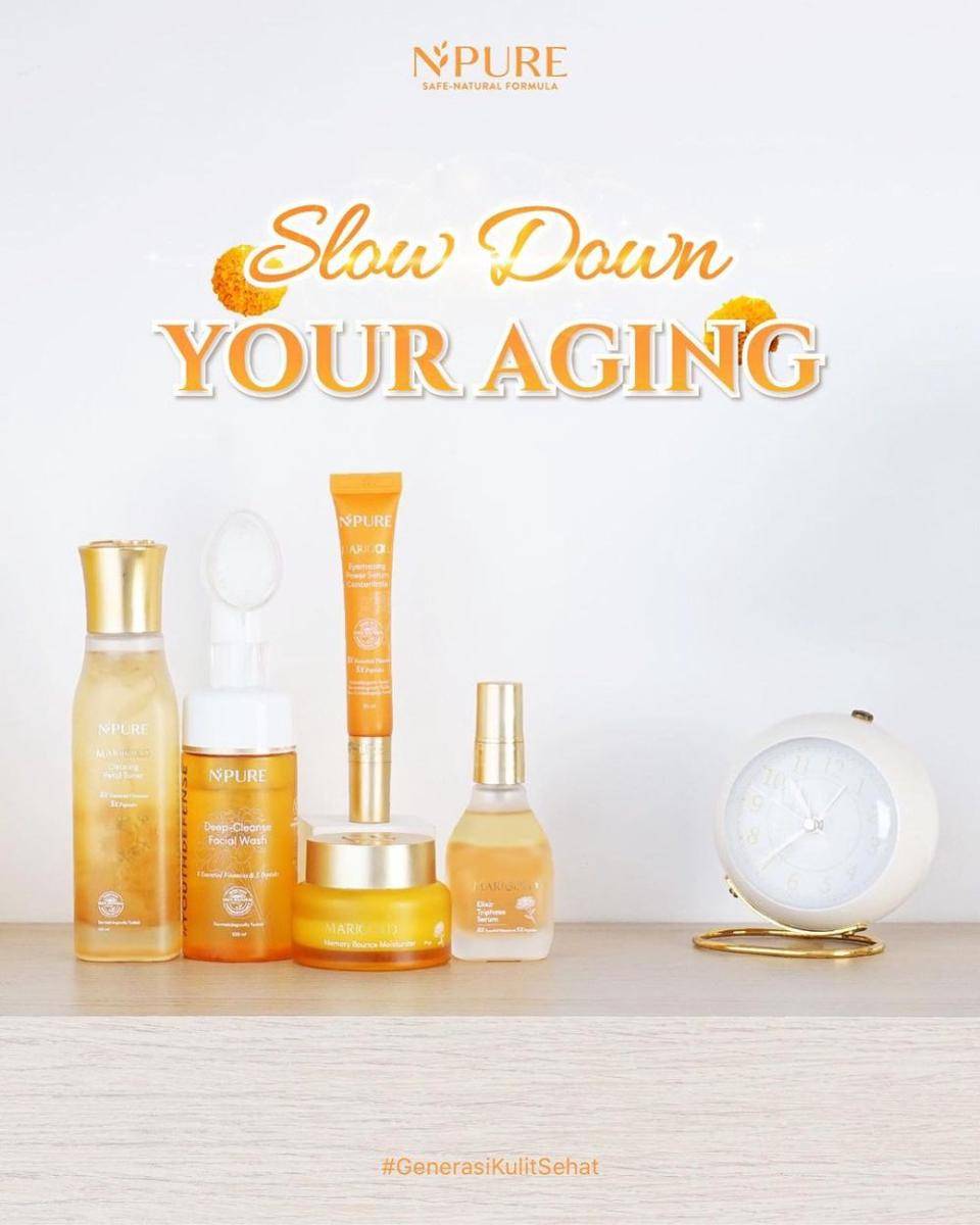 NPURE Marigold Anti Aging Youth Defense. (instagram.com/npureofficial)