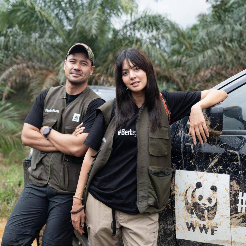 potret Aurelie dan Chicco Jerikho ikut kegiatan WWF di Jambi (instagram.com/aurelie)