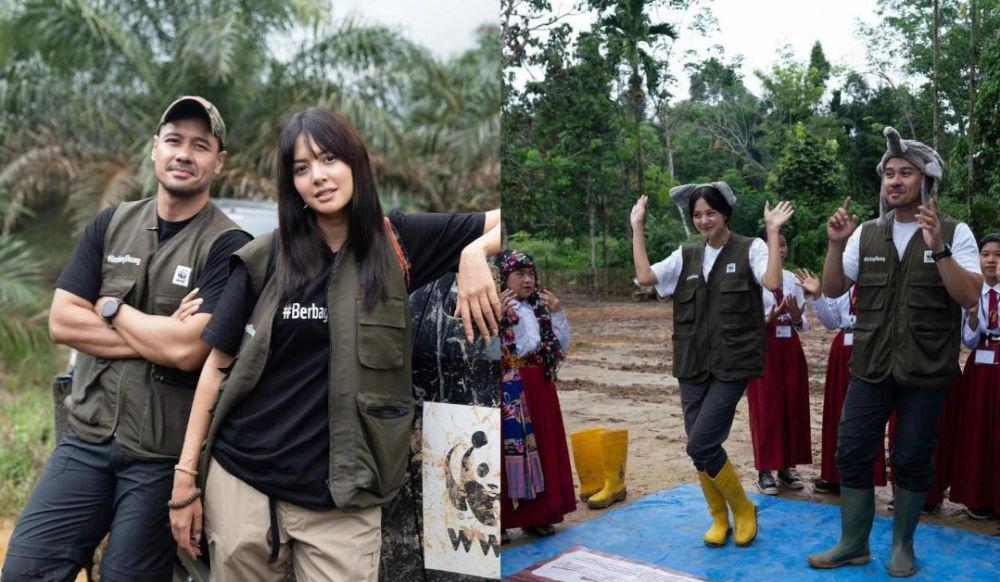 7 Potret Aurelie dan Chicco Jerikho Lakukan Kegiatan Alam di Jambi