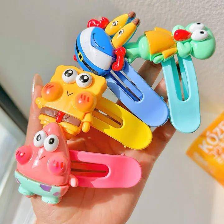 Ilustrasi aksesori rambut SpongeBob (Shopee/stipppa)