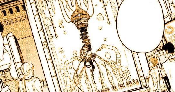 Kaiju No. 10 bangkit dari tidurnya ( Dok. Shueisha / Kaiju No. 8 )