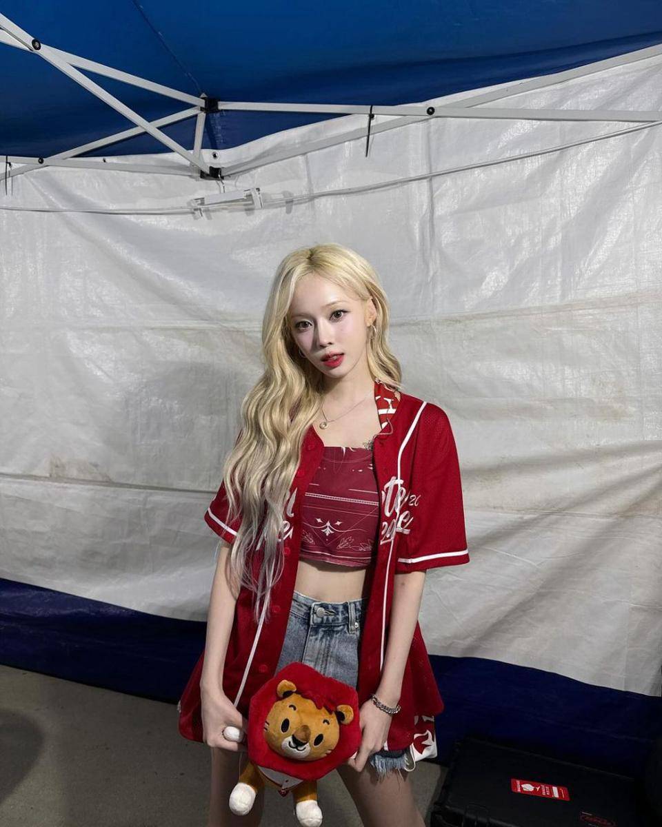 ide outfit kasual pakai celana pendek ala Winter aespa (instagram.com/imwinter)