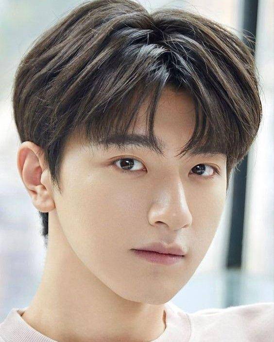 Comma hair belah tengah (pinterest.com)