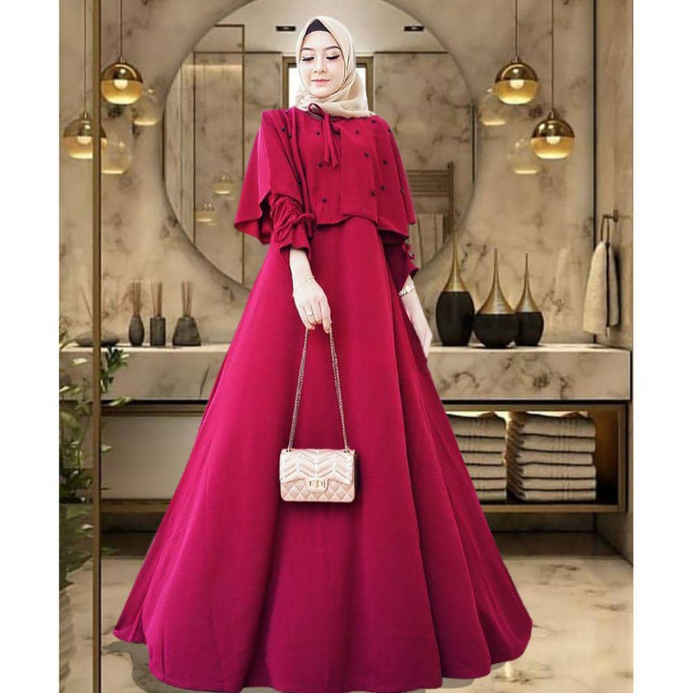Model gamis untuk Idul Adha (Shopee.com/Outfit Muslim Official)