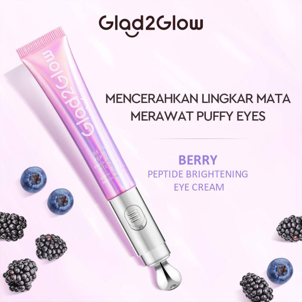 Glad2Glow Berry Eye Cream Brightening Eye Serum (shopee.co.id/Glad2Glow Official Store)
