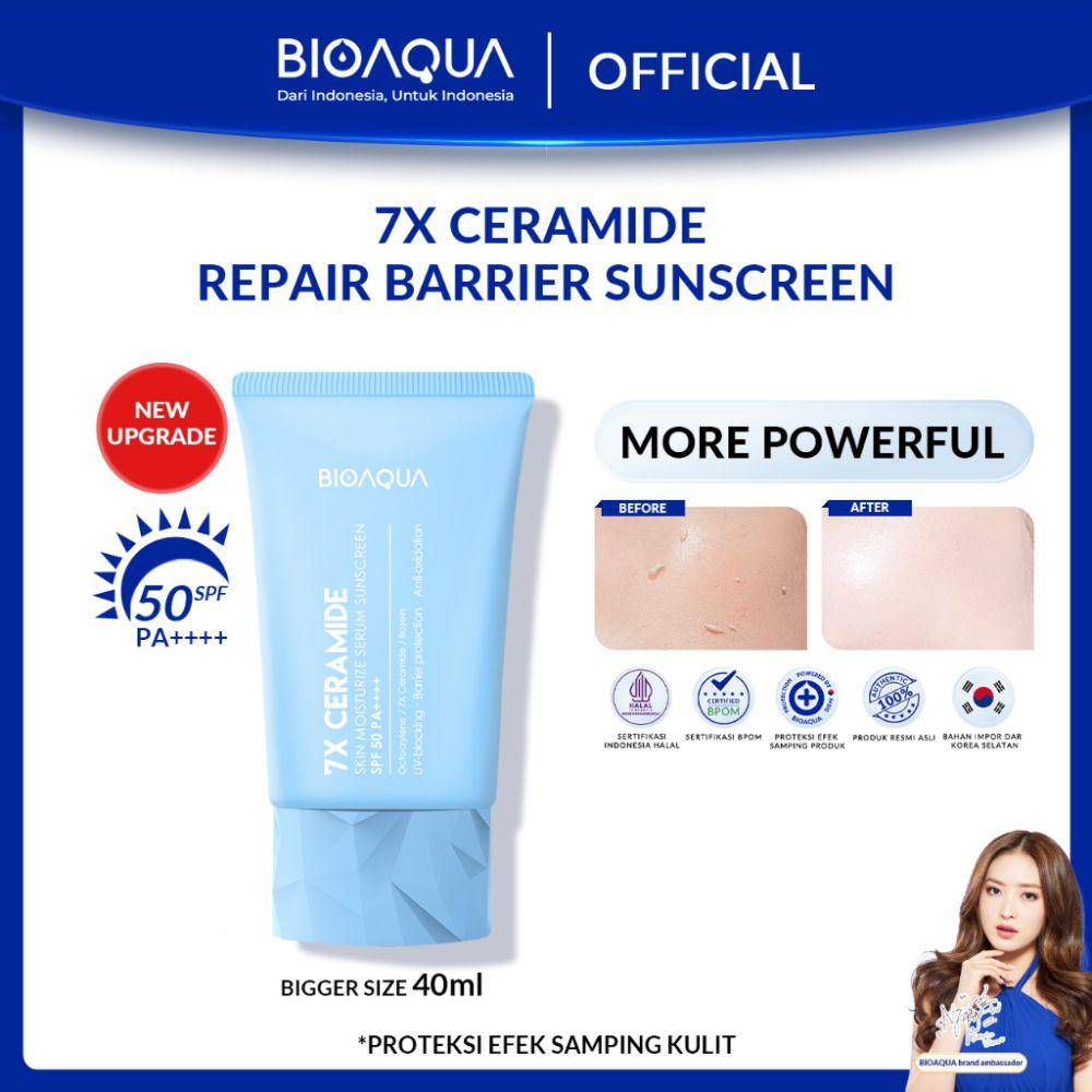 Bioaqua 7x ceramide skin moisturize serum sunscreen (shopee.co.id/BIOAQUA Indonesia Official Shop)