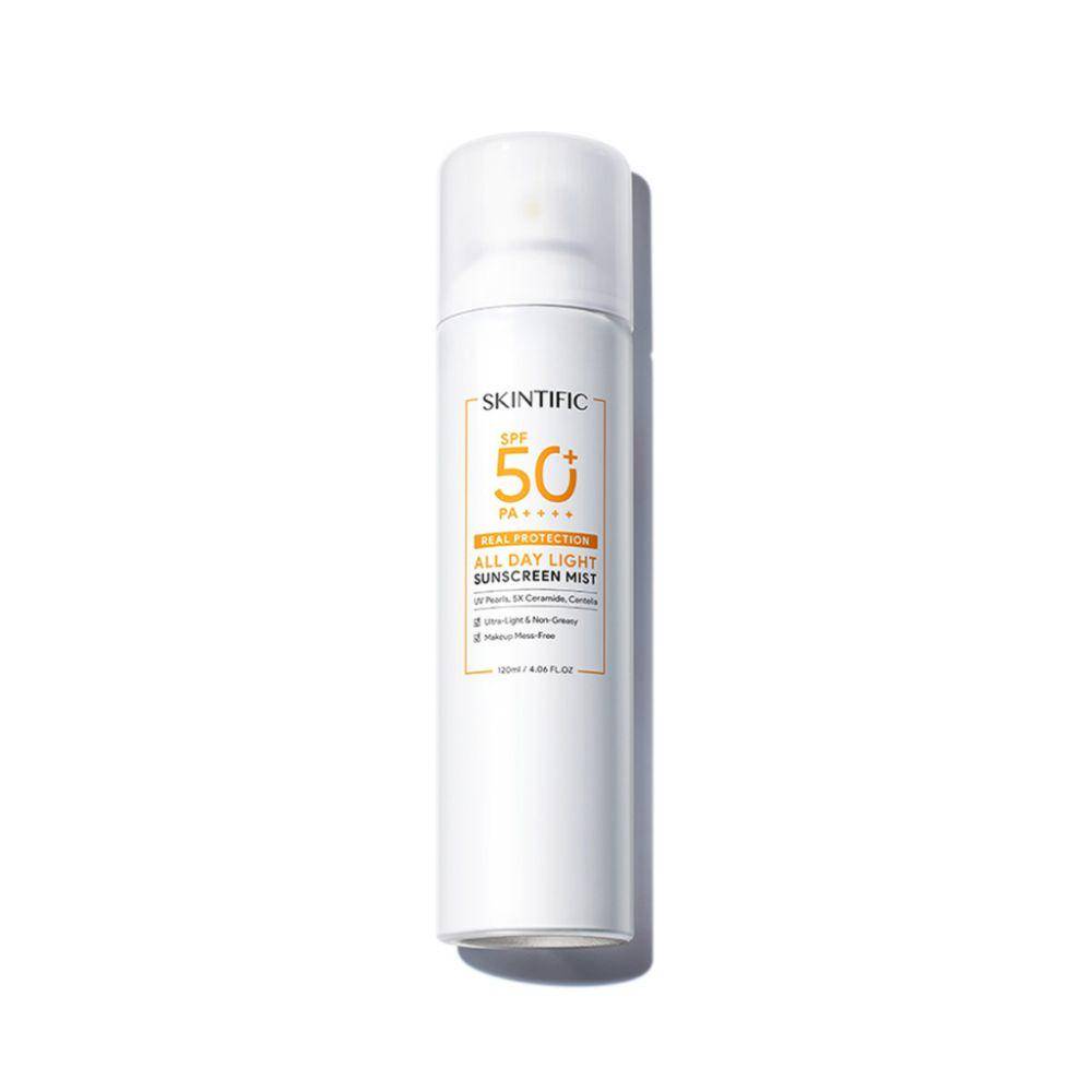 Skintific all day light sunscreen mist (shopee.co.id/SKINTIFIC Official Store)
