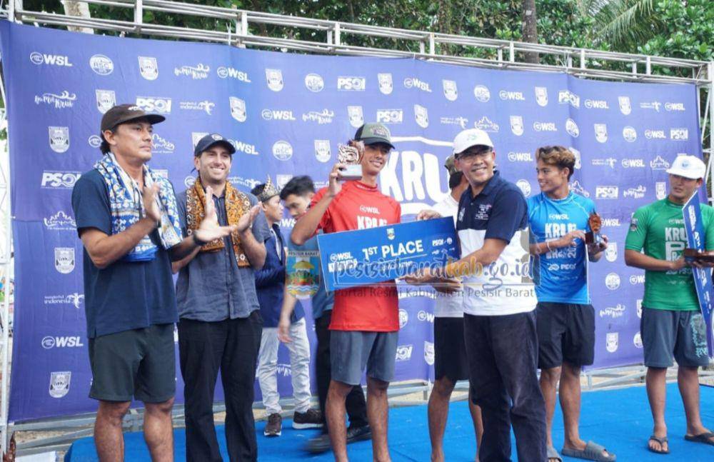 Event WSL Krui Pro 2024 di Kabupaten Pesisir Barat. (Dok. Pemkab Pesibar).