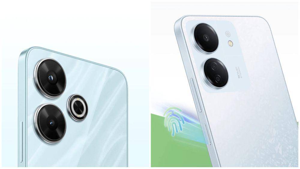 tampilan area kamera belakang Xiaomi Redmi 13 (kiri) dan Xiaomi Redmi 13C (kanan) (mi.co.id)