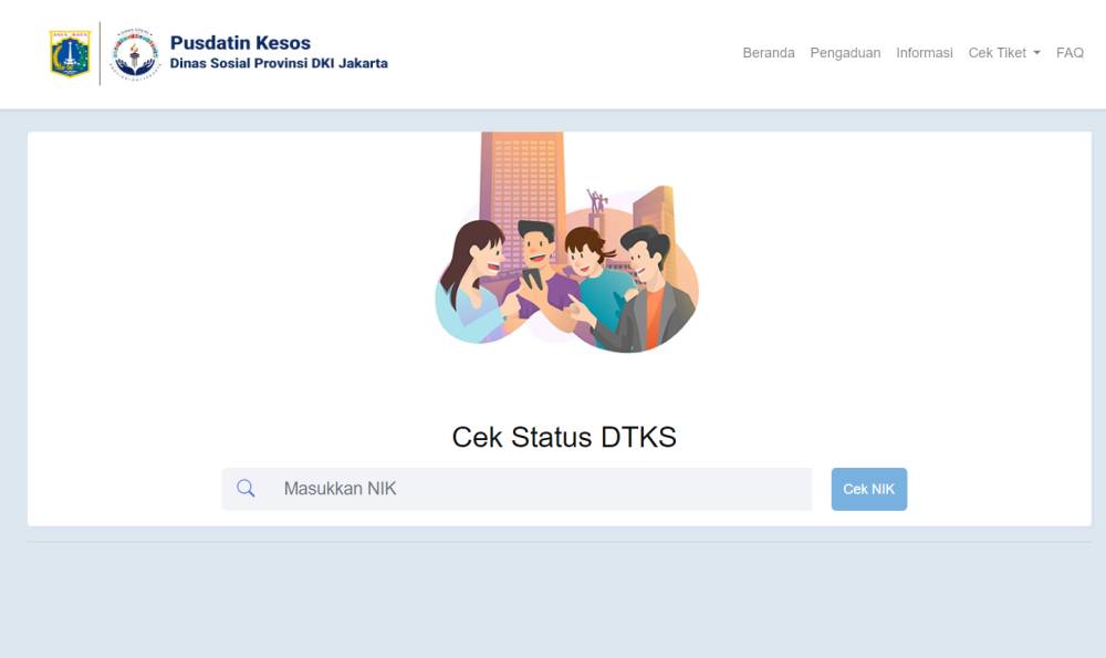 Situs resmi Pusdatin Kesos Dinas Sosial DKI Jakarta (siladu.jakarta.go.id)