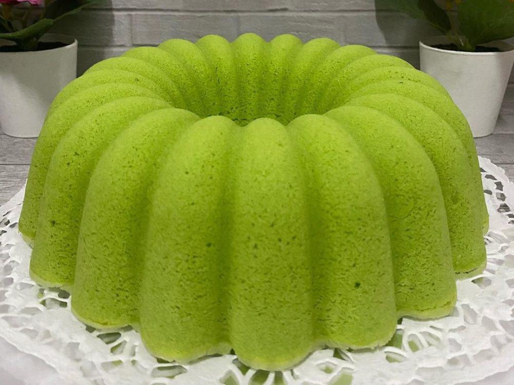Resep Thai Butter Cake Pandan yang Lembut dan Moist