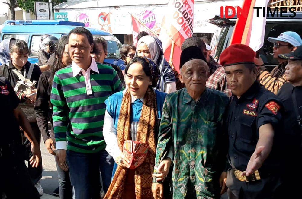 Hercules Antar Diah Warih Anjari Daftar Cawali Solo di Partai Gerindra