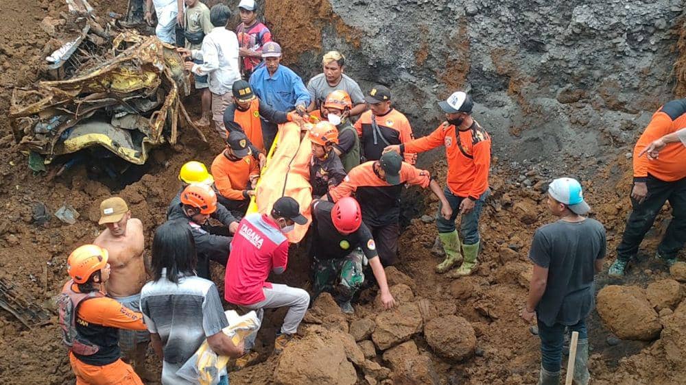 Tambang Pasir di Lumajang Longsor. Dok. BPBD.