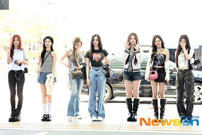 BABYMONSTER saat berangkat ke Indonesia (dok. Newsen)