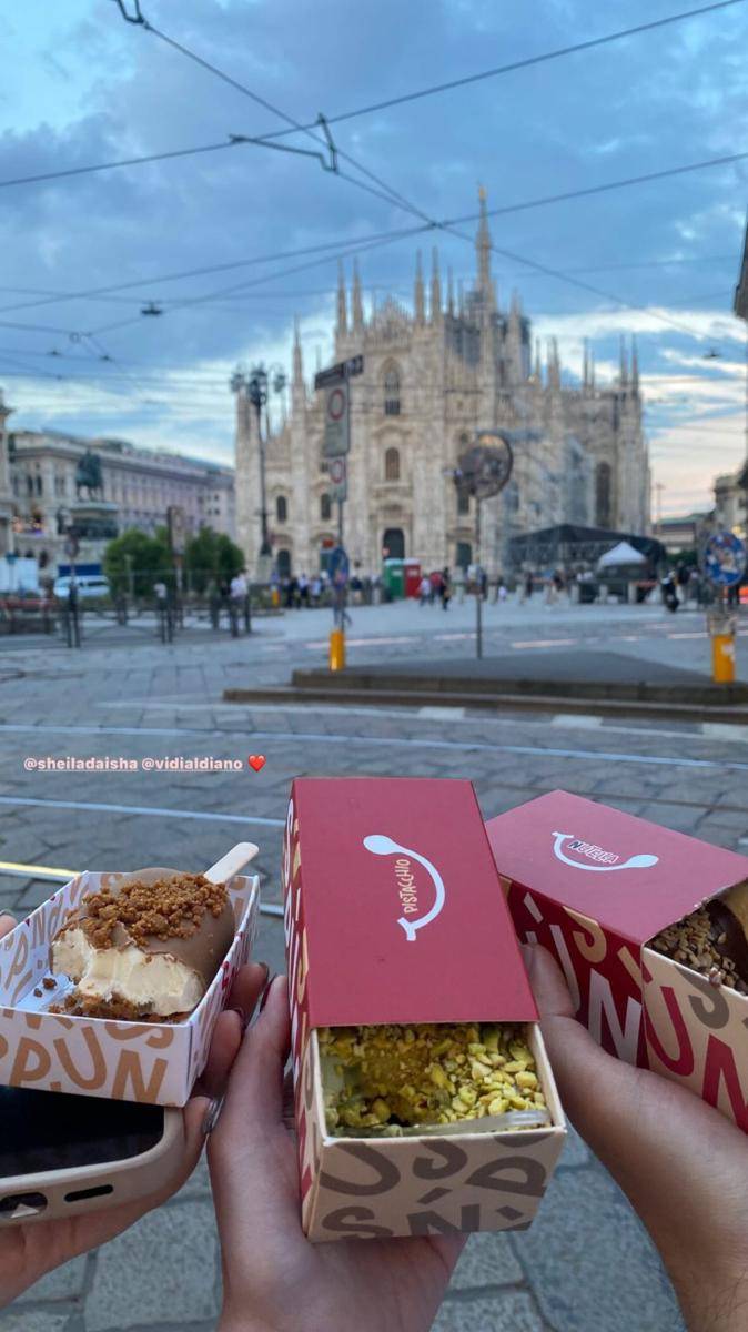 potret Vidi Aldiano dan  Sheila Dara jalan-jalan di Venezia (instagram.com/sheiladaisha)
