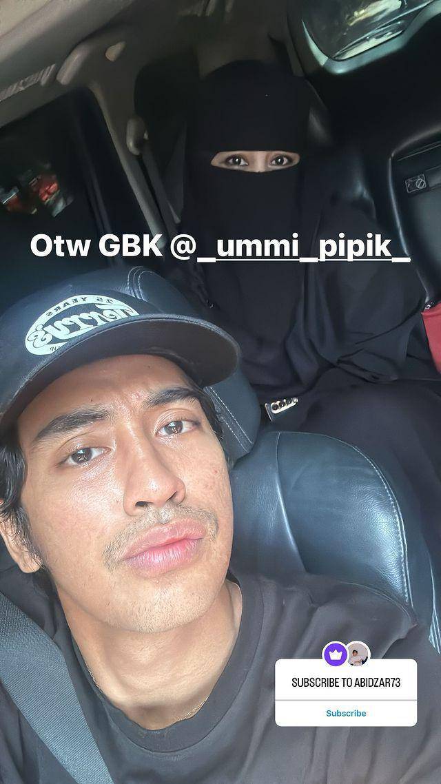 artis nonton Indonesia vs Irak (Instagram.com/abidzar73)