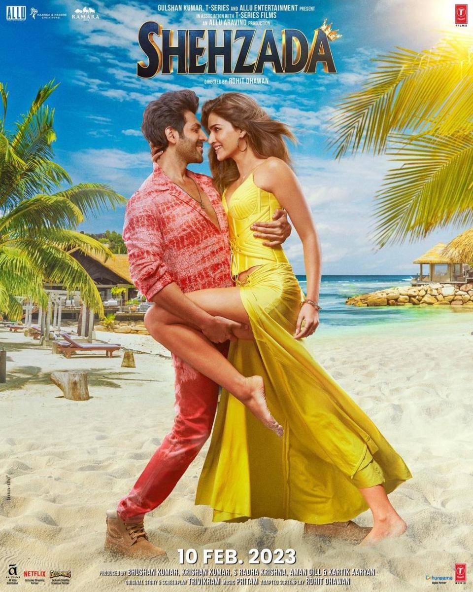 poster film Shehzada (instagram.com/kartikaaryan)