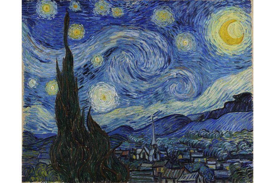 ilustrasi lukisan Starry Night (commons.wikimedia.org)