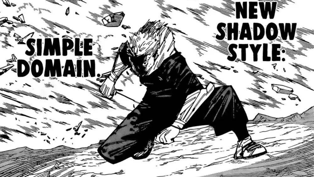 Yuji menggunakan New Shadow Style: Simple Domain. (dok. Viz Media/Jujutsu Kaisen)