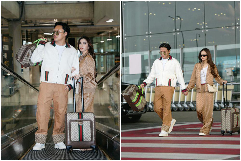 7 Photoshoot Rizky Febian dan Mahalini di Bandara, Pakai Barang Gucci!