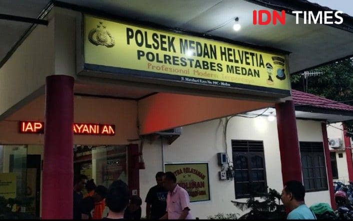 Polsek Medan Helvetia (IDN Times/Eko Agus Herianto)