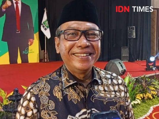 Ruli sebut menjadi kepala daerah semua jadi aktor dan subjek pembangunan, bukan mobilisasi semata, Kamis(6/6/2024).(IDN TImes/Cokie Sutrisno)