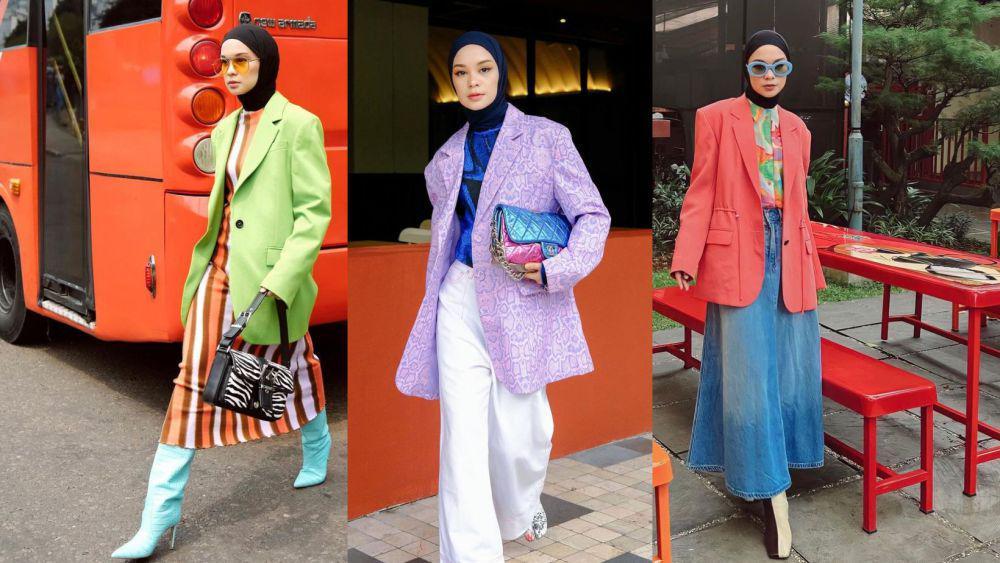 10 Inspirasi Maximalist Office Look ala Tantri Namirah, Berani Coba?