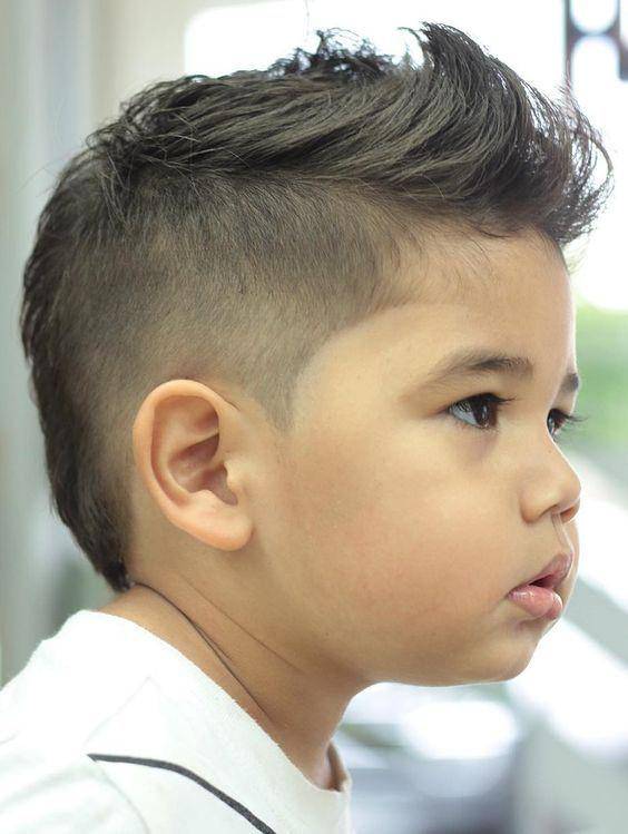 Faux hawk anak laki-laki (pinterest.com)